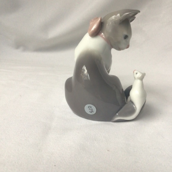 Lladro figurine 0536 Cat and Mouse - Picture 4 of 11